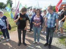 Protest na  obwodnicy Opola. "Zniszczono samorządność" 