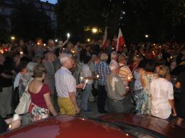 "W Polsce skończyła się demokracja!". Protest i blokada drogi w Opolu