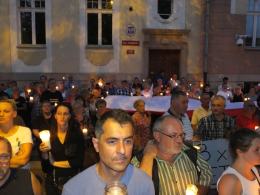 "W Polsce skończyła się demokracja!". Protest i blokada drogi w Opolu