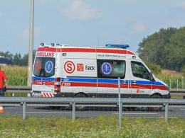 Zderzenie 6 samochodów na autostradzie A4