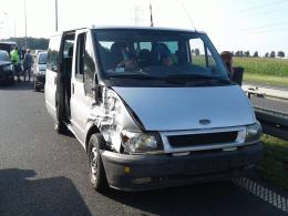 Zderzenie 6 samochodów na autostradzie A4
