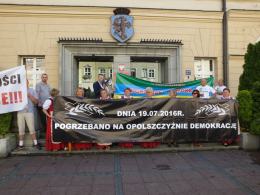 Protest w rocznicę wydania decyzji o powiększeniu Opola