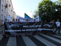 Protest w rocznicę wydania decyzji o powiększeniu Opola