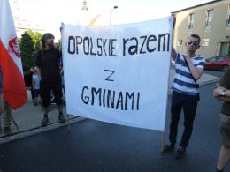 Protest w rocznicę wydania decyzji o powiększeniu Opola