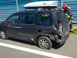 Dwie osoby ranne w wypadku na autostradzie A4