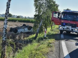 Wypadek na DK 39 niedaleko Brzegu. Nie żyje jedna osoba