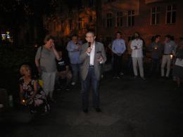 "Łańcuch Światła" w Opolu. Przemawiał Józef Pinior
