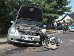 Ciągnik i uszkodzone osobówki. Niebezpieczne zdarzenia w powiecie brzeskim