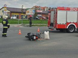 50-letnia motocyklistka ranna w wypadku na Alei Solidarności