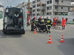 50-letnia motocyklistka ranna w wypadku na Alei Solidarności