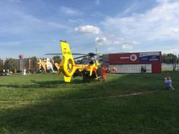 Helikopter LPR lądował na opolskiej Malince