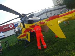 Helikopter LPR lądował na opolskiej Malince