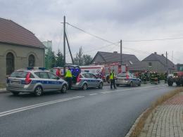 Zderzenie dwóch samochodów w Kostowie