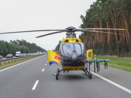 Volvo i volkswagen zderzyły się na autostradzie A4