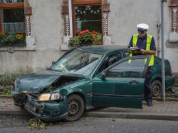 Pijany kierowca wjechał w dom w Komprachcicach