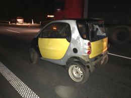 5 samochodów rozbitych na autostradzie