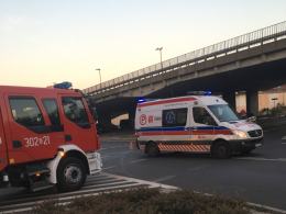 Rowerzysta potrącony na rondzie w Opolu