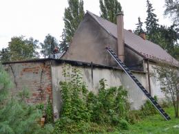 Pożar stolarni w Lewinie Brzeskim