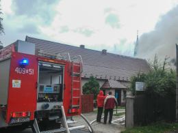 Pożar stolarni w Lewinie Brzeskim