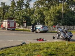 Zderzenie dwóch motocykli pod Namysłowem