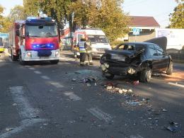Zderzenie trzech pojazdów na ul. Strzeleckiej