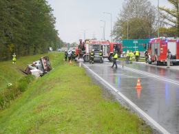 Wypadek 4 samochodów między Opolem a Lędzinami