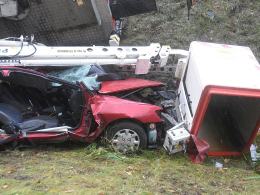 Wypadek 4 samochodów między Opolem a Lędzinami