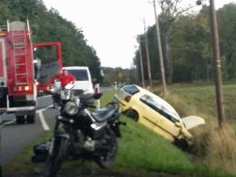 Kierujący motorowerem nie ustąpił pierwszeństwa przejazdu