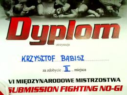 Aspirant z pasją i wynikami w jiu-jitsu