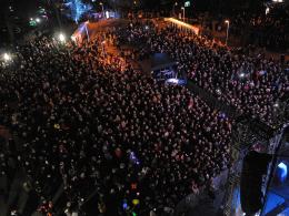 Opolanie przywitali Nowy Rok pod Amfiteatrem.