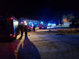 Pożar domu jednorodzinnego przy ulicy Górnej