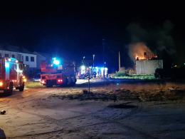 Pożar domu jednorodzinnego przy ulicy Górnej
