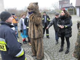 W Opolu-Winowie trwa wodzenie niedźwiedzia