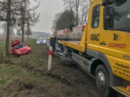 Kierowca Toyoty wygrał drugie życie, nie uniknął jednak mandatu
