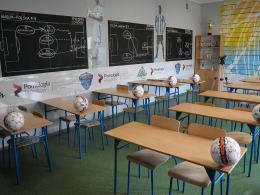 Klasa niczym boisko piłkarskie. Posłuży sportowcom z Prószkowa