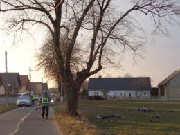 21-letni motocyklista zginął na miejscu