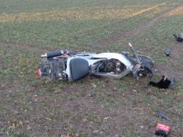 21-letni motocyklista zginął na miejscu