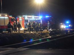 Tragiczny wypadek w Chmielowicach. Śmierć 4 osób po zderzeniu z szynobusem