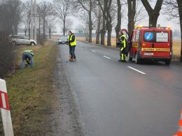 Tragiczny wypadek w Krępnej, nie żyje 44-letni pasażer