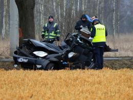 Tragiczny wypadek w Krępnej, nie żyje 44-letni pasażer