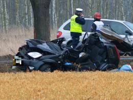 Tragiczny wypadek w Krępnej, nie żyje 44-letni pasażer