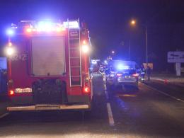 Wrzoski: Bus zderzył się z osobówką, ranna pasażerka
