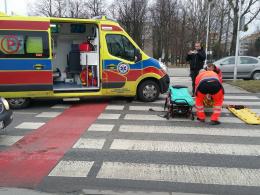 Starszy mężczyzna potrącony na przejeździe dla rowerzystów