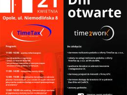 Poznaj time2work i TimeTax w trakcie dni otwartych