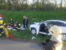 Zderzenie trzech pojazdów na A4 w kierunku Katowic, autostrada nieprzejezdna