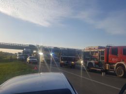 Zderzenie trzech pojazdów na A4 w kierunku Katowic, autostrada nieprzejezdna