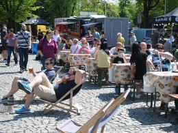 Food Trucki zawładnęły parkingiem przed amfiteatrem