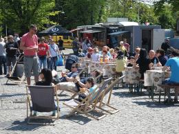 Food Trucki zawładnęły parkingiem przed amfiteatrem
