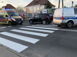 Kobieta prowadząca wózek została potrącona na przejściu dla pieszych