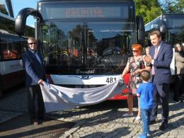 Nowe autobusy MZK z nazwami miast partnerskich